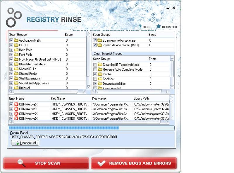 Registry Rinse Screenshot